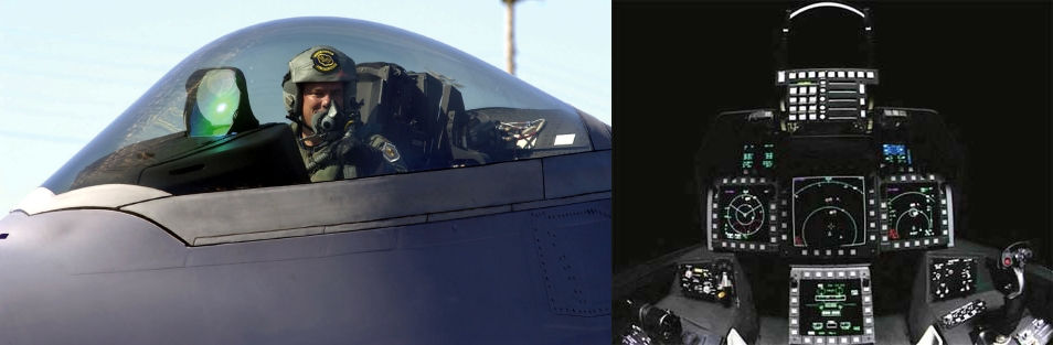 F-22 canopy and cockpit