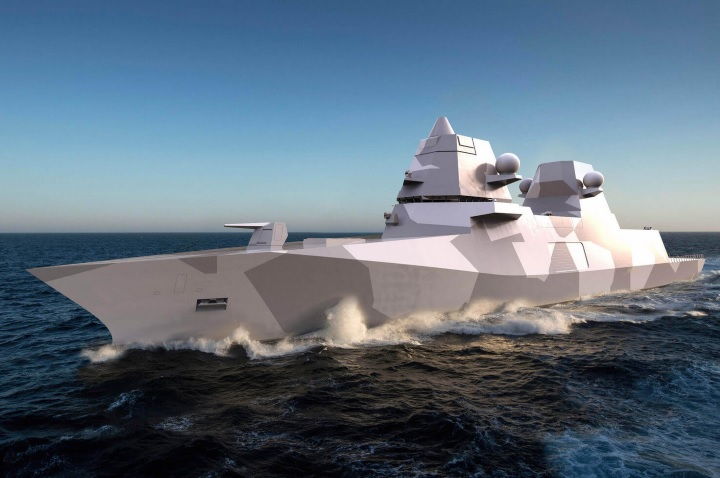 Design conceptual al fregatei de clasa Omega de către Damen Group