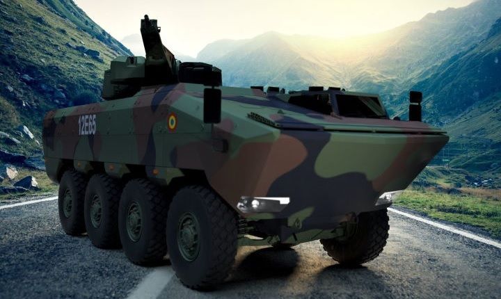 Render of the AGILIS 8x8 armoured personnel carrier
