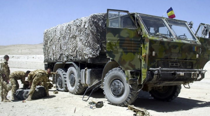 Romanian DAC military truck in Afghanistan