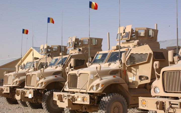 MaxxPro Dash 4x4 MRAP vehicles used by the Romanian soldiers in Afghanistan